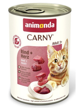 Animonda Carny Adult Wołowina + Serca puszka 400g