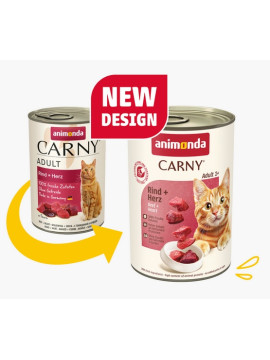 Animonda Carny Adult Wołowina + Serca puszka 400g