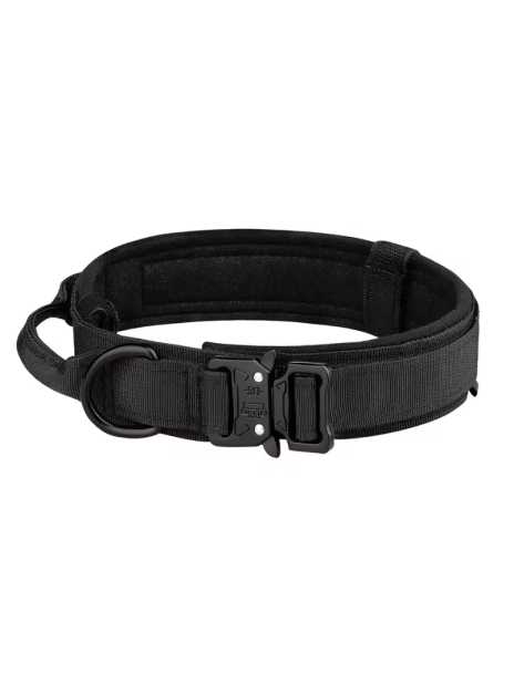 Obroża taktyczna dla psa – nylonowa, z metalową klamrą, treningowa M 36–48 cm 3,8 cm