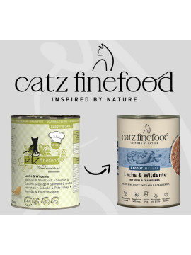 Catz Finefood Ragout N.605 Łosoś i Dzika Kaczka puszka 380g