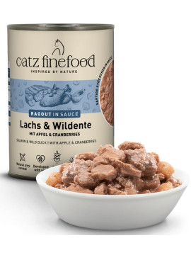 Catz Finefood Ragout N.605 Łosoś i Dzika Kaczka puszka 380g