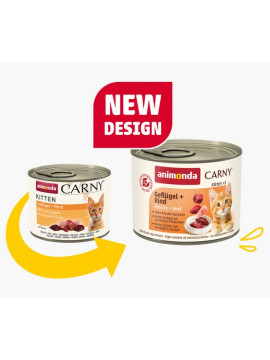 Animonda Carny Kitten Wołowina + Drób puszka 200g