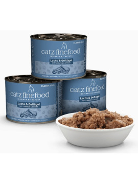 Catz Finefood Classic N.05 Łosoś i drób puszka 200g