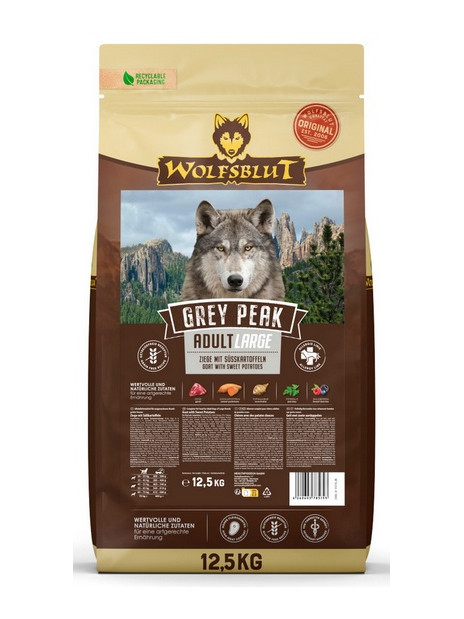 Wolfsblut Dog Grey Peak Large - koza i bataty 12,5kg