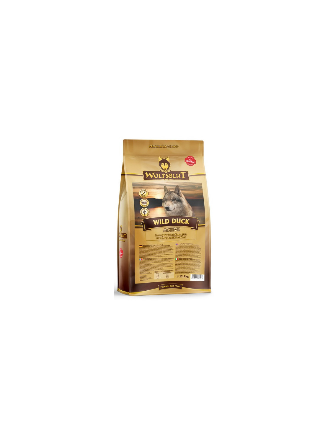 Wolfsblut Dog Wild Duck Active - kaczka i ziemniaki 12,5kg