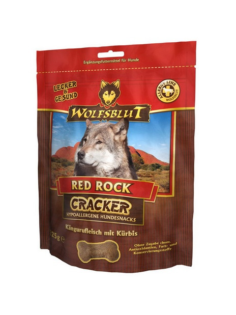 Wolfsblut Dog Cracker Red Rock - kangur i dynia 225g