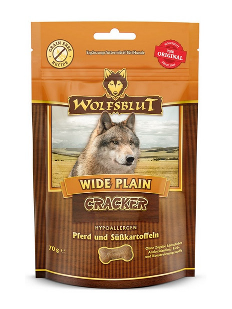 Wolfsblut Dog Cracker Wide Plain - konina i bataty 70g
