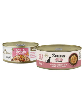 Applaws Dog Taste Toppers puszka z kurczakiem, szynką i warzywami 156g