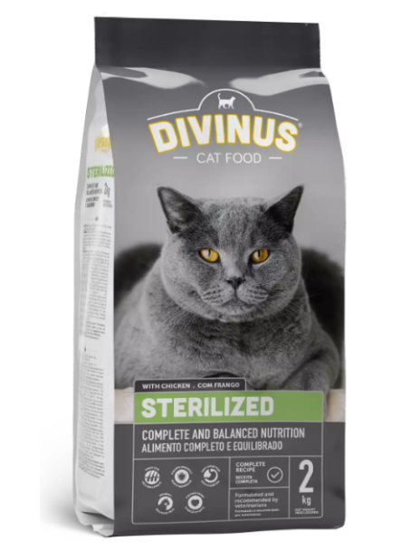 DIVINUS CAT STERILIZED DLA KOTÓW STERYLIZOWANYCH 2KG