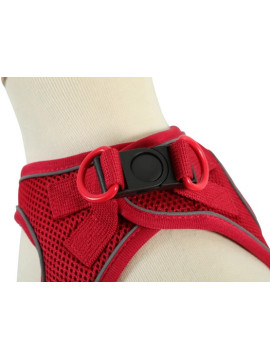 Zolux Szelki oddychające z siatki M czerwone