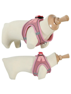 Zolux Szelki oddychające z siatki S różowe