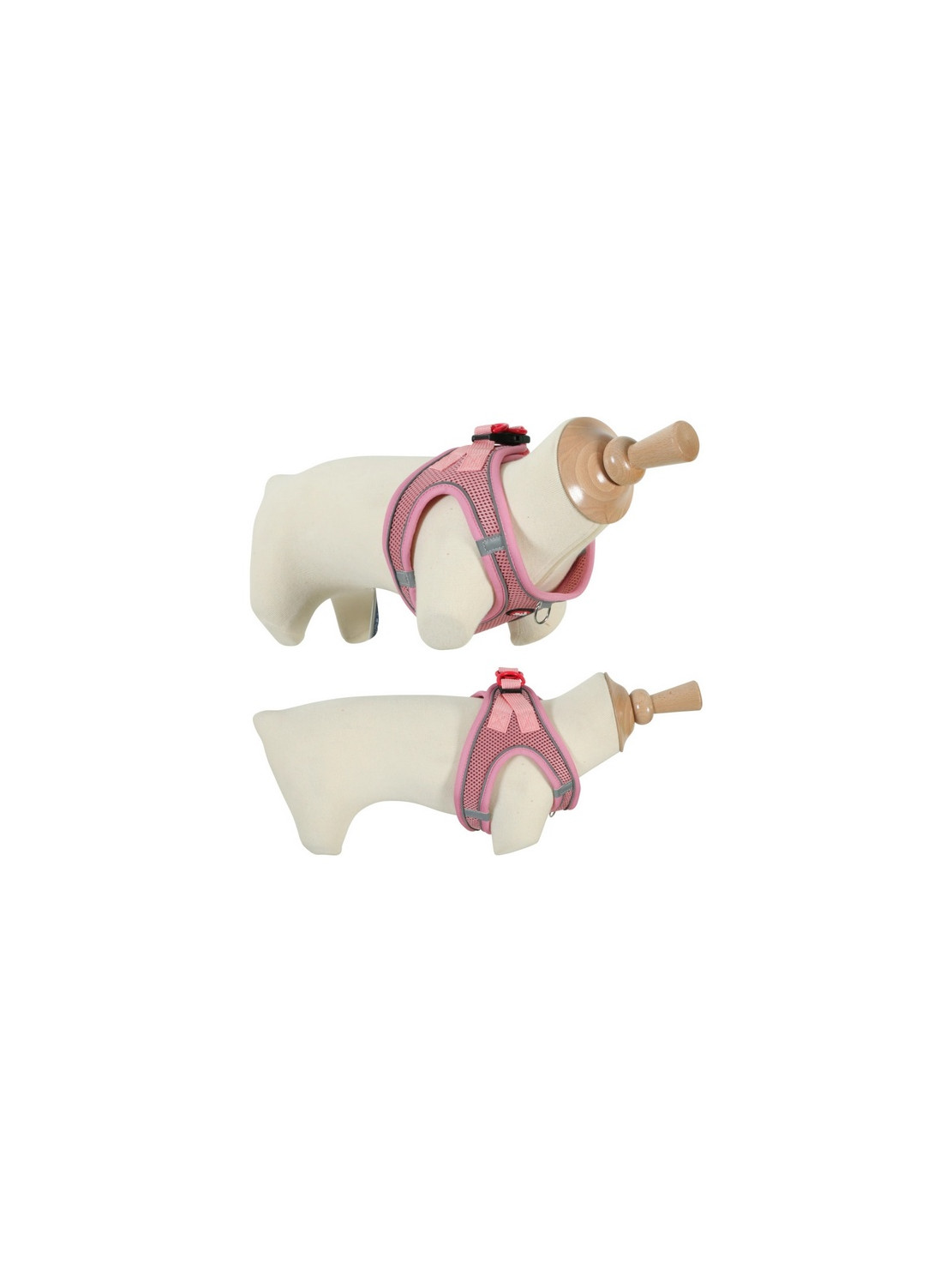 Zolux Szelki oddychające z siatki S różowe