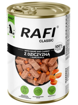 Rafi Pies Classic Dziczyzna i marchewka w sosie 1240g