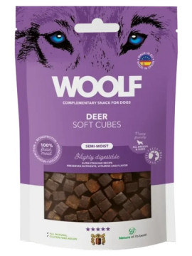 Woolf Soft Cubes Monoprotein Deer 100g