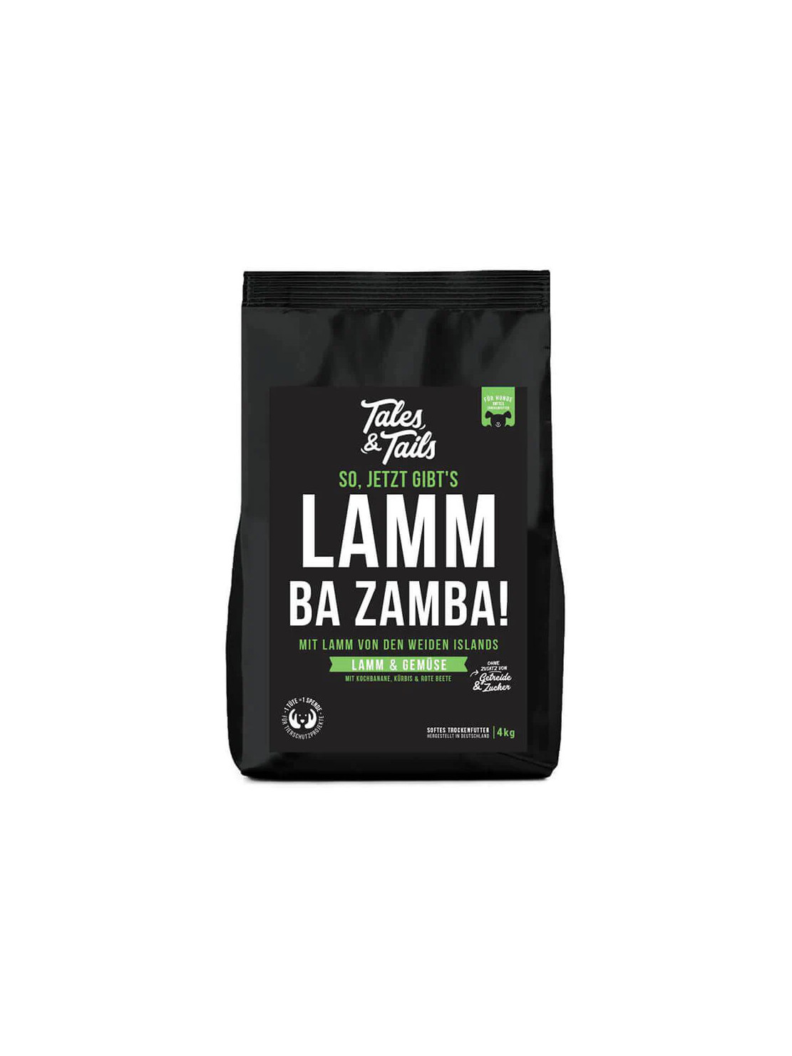 Tales & Tails Półwilgotna karma monobiałkowa „Jagnięcina Soft” 4 kg