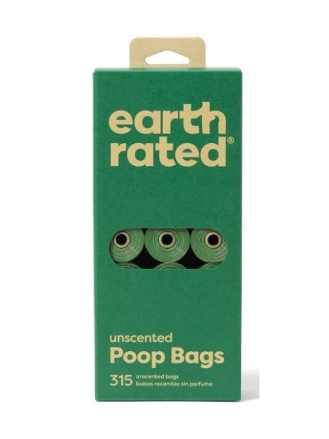 Earth Rated Woreczki ekologiczne do zbierania odchodów 21x15szt bezzapachowe