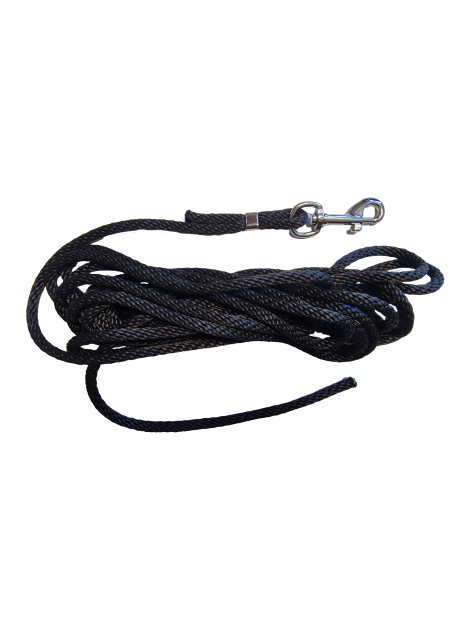 Linka treningowa 5m/6mm czarna szytenalape