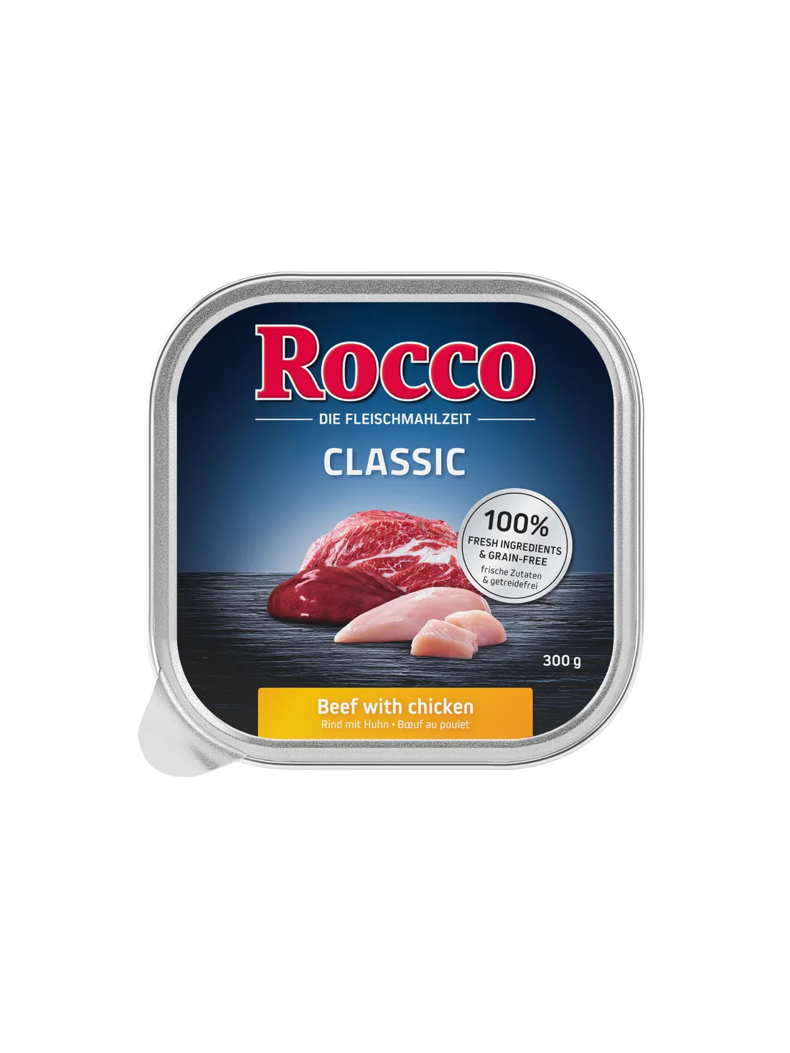 Karma mokra Rocco Classic tacka 300g Wołowina i kurczak