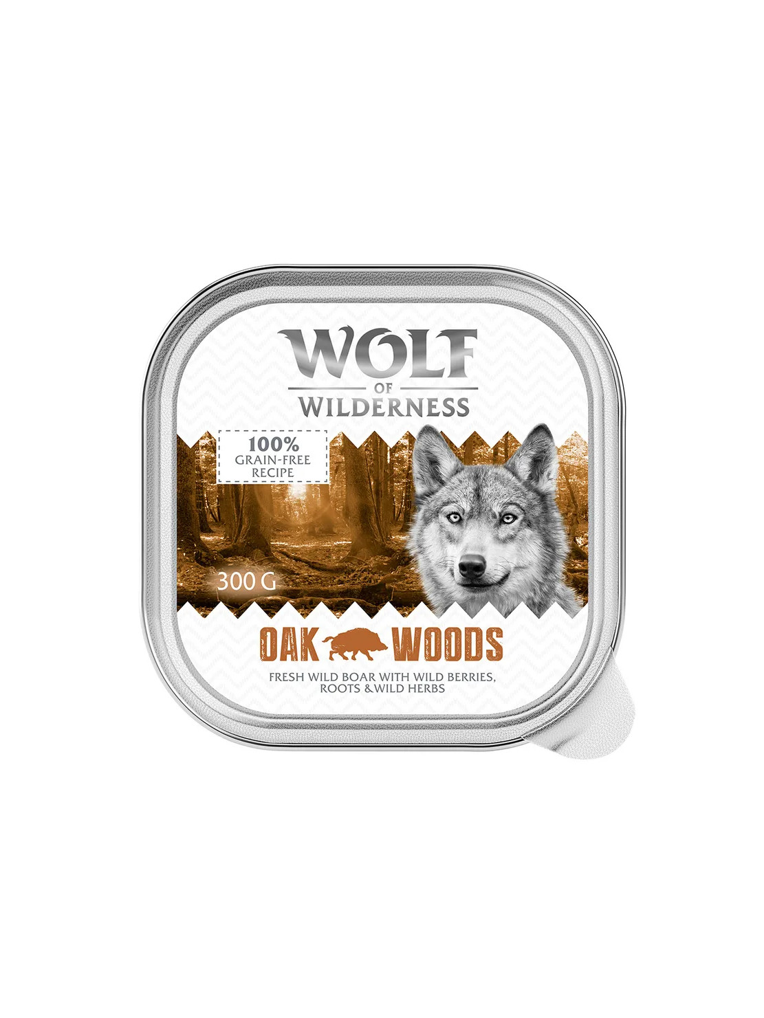 Wolf of Wilderness Adult Oak Woods Dziczyzna tacka 300g