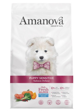 Amanova Dog Puppy  Sensitive Salmon Deluxe - łosoś 7kg