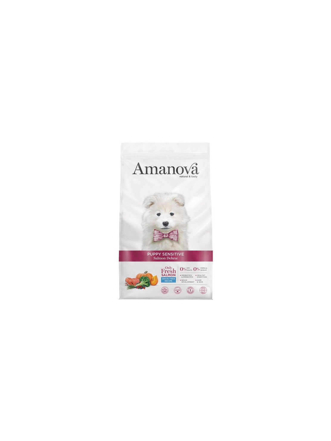 Amanova Dog Puppy  Sensitive Salmon Deluxe - łosoś 7kg