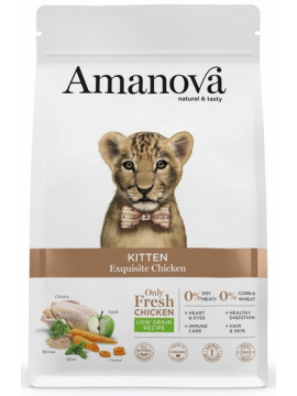 Amanova Cat Kitten Exquisite Chicken - kurczak 4kg