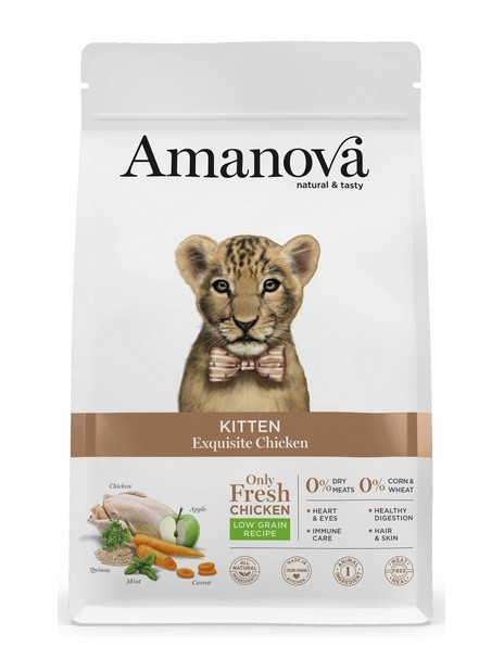 Amanova Cat Kitten Exquisite Chicken - kurczak 4kg