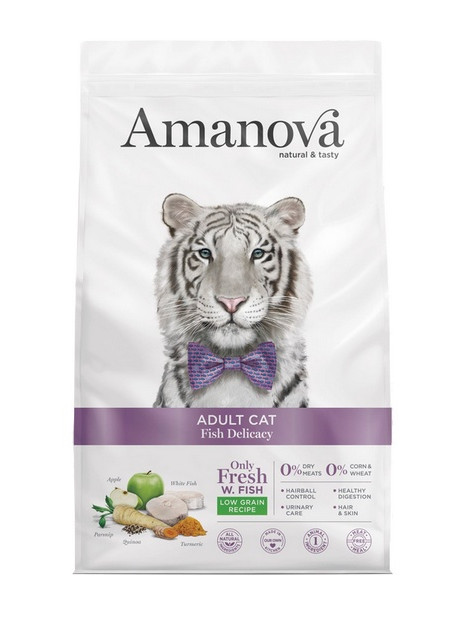 Amanova Cat Adult Fish Delicacy White Fish - biała ryba 1,5kg