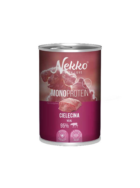 NEKKO MONOPROTEIN ADULT Cielęcina puszka 400g