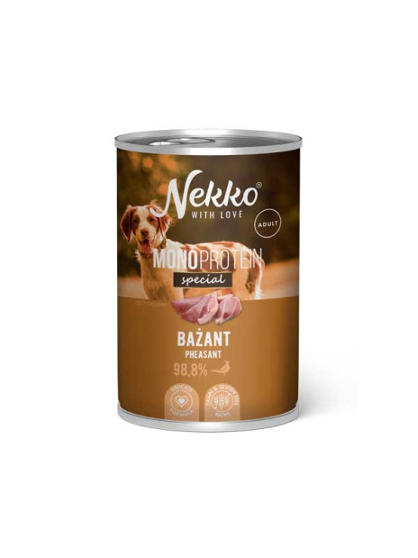 NEKKO MONOPROTEIN ADULT Special Bażant puszka 400g
