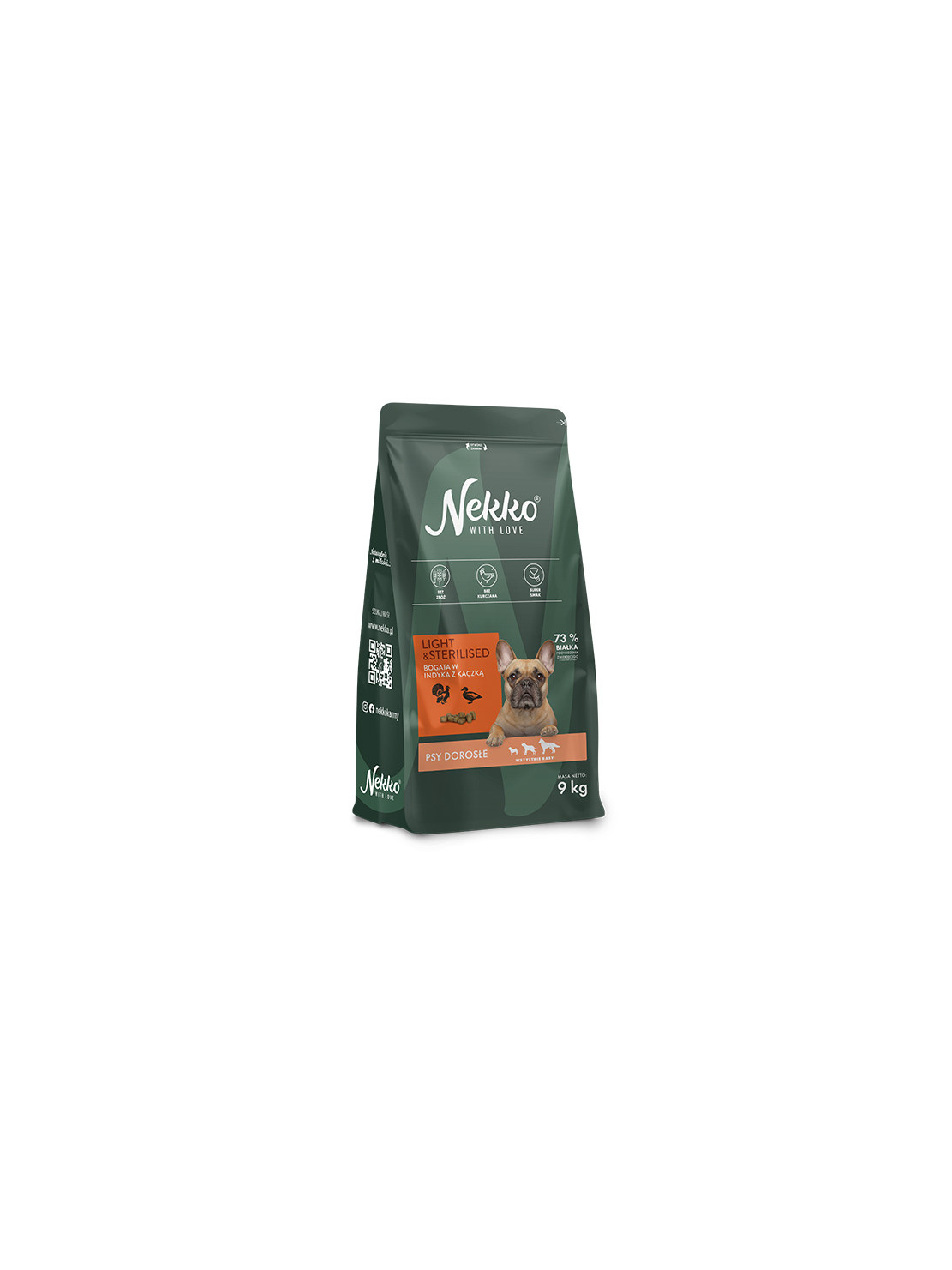 NEKKO Grain Free dla psów dorosłych wszystkich ras Indyk/Kaczka 9kg