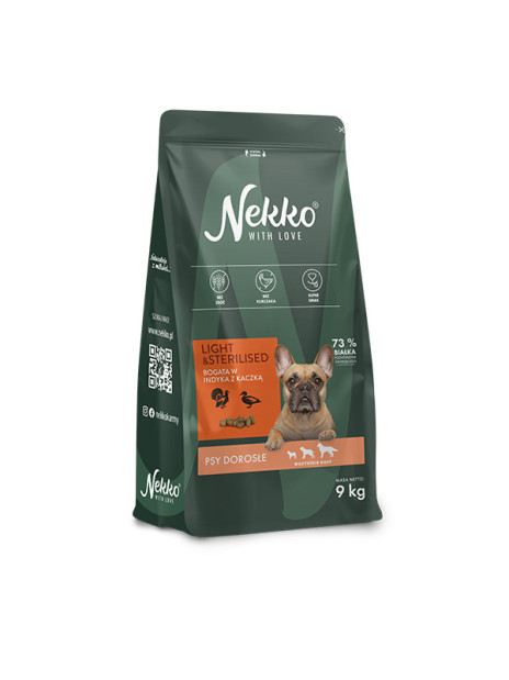 NEKKO Grain Free dla psów dorosłych wszystkich ras Indyk/Kaczka 9kg