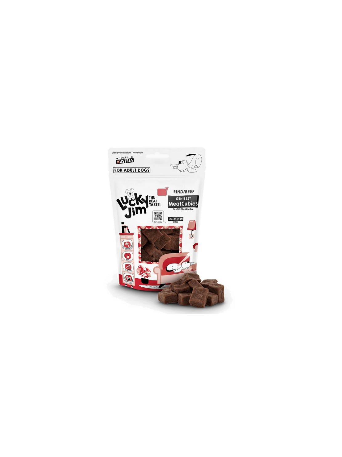 Lucky Jim MeatCubies Wołowina 70g