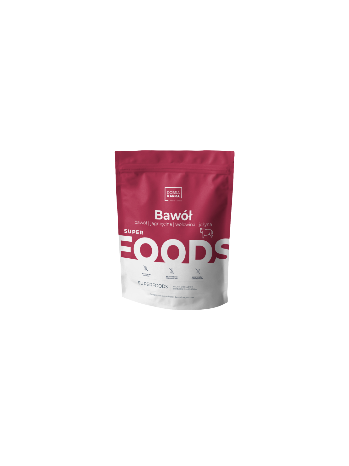 DobraKarma SUPERFOODS 2kg – bawół | jagnięcina | wołowina | jeżyna