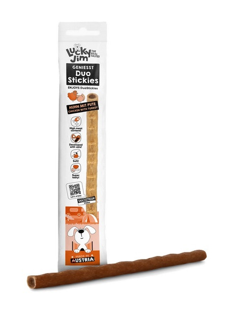 Lucky Jim DuoStickies Kurczak i indyk 15g