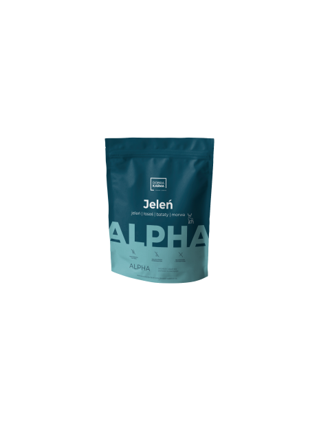DobraKarma ALPHA Jeleń 2kg – jeleń | łosoś | bataty | morwa