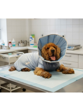 Grande Finale Kołnierz pozabiegowy z tkaniny rozmiar 3 niebieski [WET/KT/3(L)]