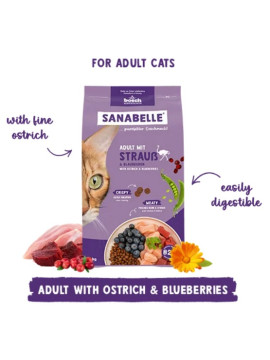 Sanabelle Adult Strauss - ze strusiem 2kg