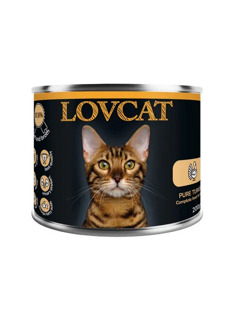 Lovcat Pure Turkey puszka 200g