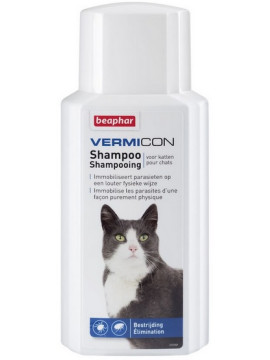 Beaphar Vermicon Szampon dla kota przeciwko pchłom i kleszczom 200ml