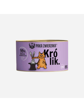 Karma mokra dla kota PAKA ZWIERZAKA królik 200 g