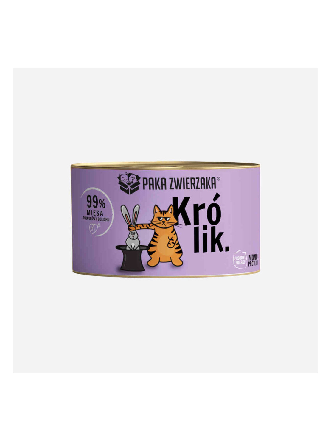 Karma mokra dla kota PAKA ZWIERZAKA królik 200 g