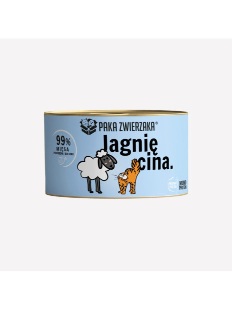 Karma mokra dla kota PAKA ZWIERZAKA jagnięcina 200 g