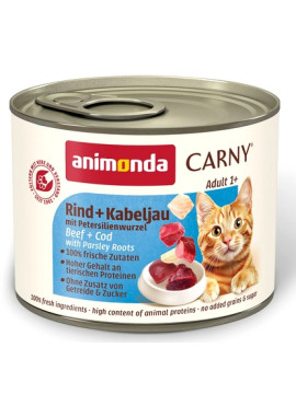 Animonda Carny Adult Wołowina, Dorsz + Korzeń pietruszki puszka 200g