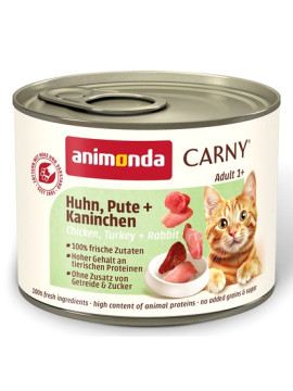 Animonda Carny Adult Kurczak, Indyk + Królik puszka 200g