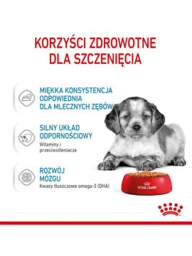 Royal Canin Medium Puppy karma mokra w sosie dla szczeniąt, od 2 do 12 miesiąca, ras średnich 140g