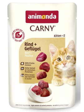 Animonda Carny Kitten Wołowina + Drób saszetka 85g