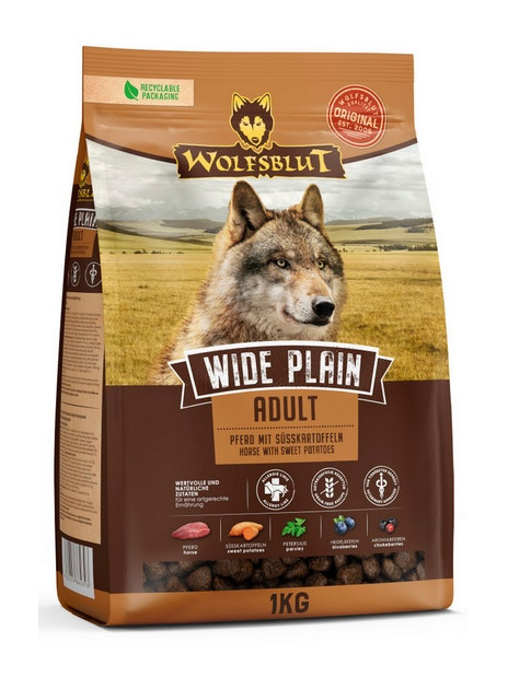 Wolfsblut Dog Wide Plain Adult - konina i bataty 1kg