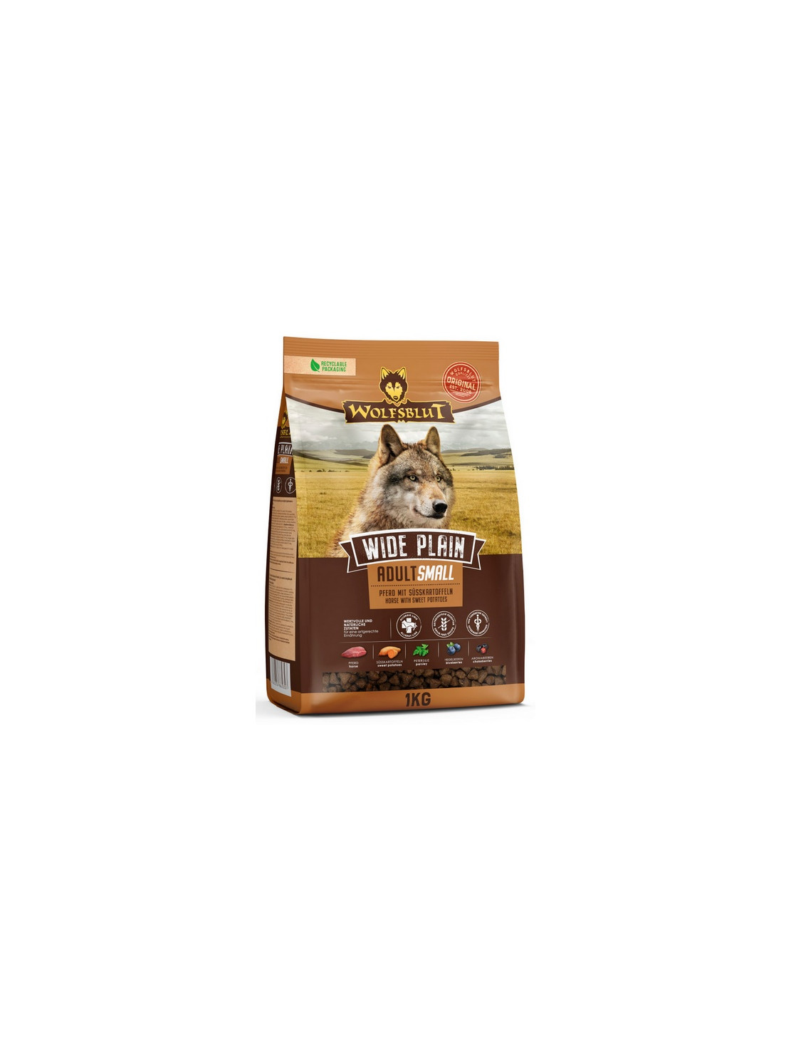 Wolfsblut Dog Wide Plain Small - konina i bataty 1kg