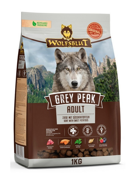 Wolfsblut Dog Grey Peak Adult - koza i bataty 1kg
